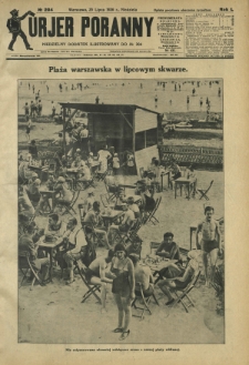 Kurjer Poranny : niedzielny dodatek ilustrowany do R. 50, No 204 (25 lipca 1926)