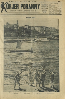 Kurjer Poranny : niedzielny dodatek ilustrowany do R. 50, No 280 (10 października 1926)