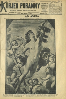 Kurjer Poranny : niedzielny dodatek ilustrowany do R. 51, No 2 (2 stycznia 1927)