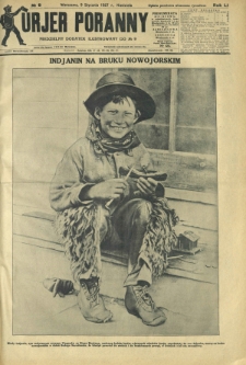 Kurjer Poranny : niedzielny dodatek ilustrowany do R. 51, No 9 (9 stycznia 1927)