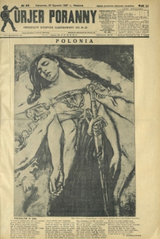 Kurjer Poranny : niedzielny dodatek ilustrowany do R. 51, No 23 (23 stycznia 1927)