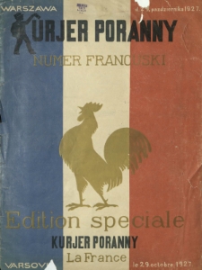 Kurjer Poranny. Numer Francuski (29 października 1927)