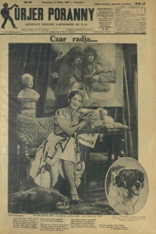 Kurjer Poranny : niedzielny dodatek ilustrowany do R. 51, No 65 (6 marca 1927)