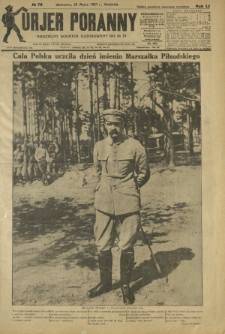 Kurjer Poranny : niedzielny dodatek ilustrowany do R. 51, No 79 (20 marca 1927)