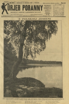 Kurjer Poranny : niedzielny dodatek ilustrowany do R. 51, No 252 (11 września 1927)