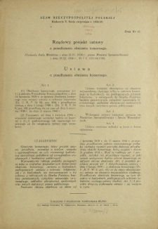 Rządowy projekt ustawy o przedłużeniu obniżenie komornego. Druk Nr 15