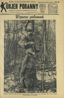Kurjer Poranny : niedzielny dodatek ilustrowany do R.52, No 321 (18 listopada 1928)