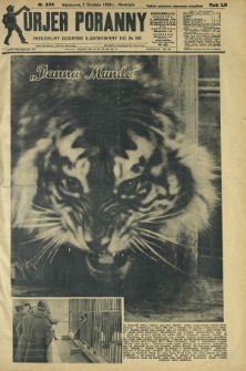 Kurjer Poranny : niedzielny dodatek ilustrowany do R.52, No 335 (2 grudnia 1928)
