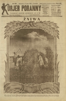 Kurjer Poranny : tygodniowy dodatek ilustrowany do R. 54, No 192 (13 lipca 1930)