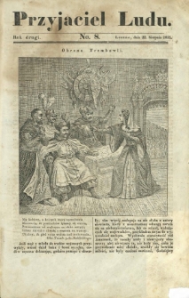 Przyjaciel Ludu : czyli tygodnik potrzebnych i pożytecznych wiadomości. R. 2, No 8 (22 sierpnnia 1835)