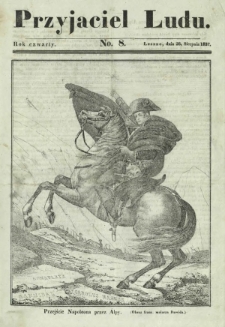 Przyjaciel Ludu : czyli tygodnik potrzebnych i pożytecznych wiadomości. R. 4, No 8 (26 sierpnia 1837)