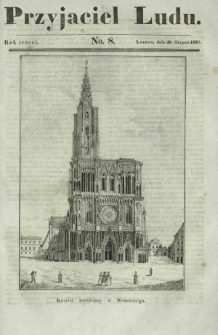 Przyjaciel Ludu : czyli tygodnik potrzebnych i pożytecznych wiadomości. R. 3, No 8 (20 sierpnia 1836)