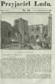 Przyjaciel Ludu : czyli tygodnik potrzebnych i pożytecznych wiadomości. R. 3, No 16 (22 października 1836)