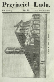 Przyjaciel Ludu : czyli tygodnik potrzebnych i pożytecznych wiadomości. R. 4, No 25 (23 grudnia 1837)