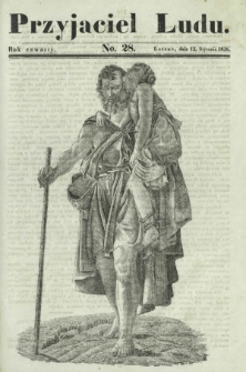 Przyjaciel Ludu : czyli tygodnik potrzebnych i pożytecznych wiadomości. R. 4, No 28 (12 stycznia 1838)