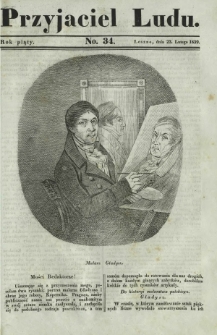 Przyjaciel Ludu : czyli tygodnik potrzebnych i pożytecznych wiadomości. R. 5, No 34 (23 lutego 1839)
