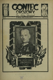Goniec Obozowy : pismo żołnierzy internowanych R. 4, Nr 14 (15 lipca 1943)