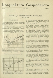 Konjunktura Gospodarcza : miesięcznik Instytutu Badania Konjunktur Gospodarczych i Cen. R. 2, z. 2 (luty 1929)