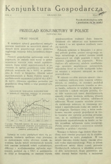 Konjunktura Gospodarcza : miesięcznik Instytutu Badania Konjunktur Gospodarczych i Cen. R. 2, z. 12 (grudzień 1929)