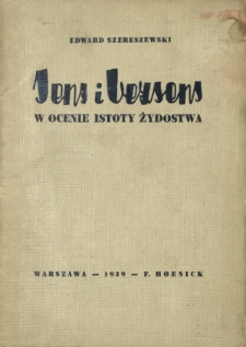 Sens i bezsens w ocenie istoty żydostwa