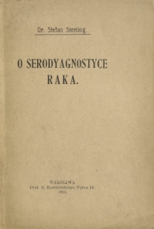 O serodyagnostyce raka