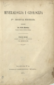 Mineralogija i geologja dra Fryderyka Schoedlera
