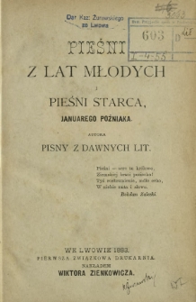 Pieśni z lat młodych i pieśni starca