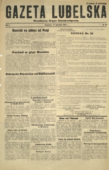 Gazeta Lubelska : niezależny organ demokratyczny. R. 1, nr 41 (17 września 1944)