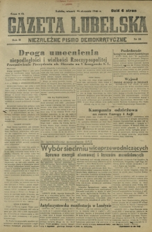 Gazeta Lubelska : niezależne pismo demokratyczne. R. 2, nr 15 (15 stycznia 1946)