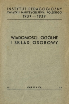 Wiadomości og&oacute;lne i skład osobowy
