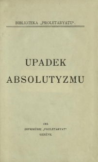 Upadek absolutyzmu
