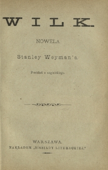 Wilk : nowela