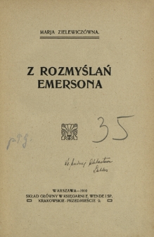 Z rozmyślań Emersona