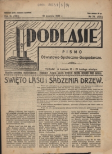 Podlasie : pismo oświatowo-społeczno-gospodarcze R. 3 (8) nr 34 (109)