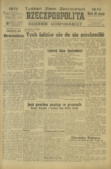 Rzeczpospolita i Dziennik Gospodarczy. R. 4, nr 100 (14 kwietnia 1947)