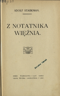 Z notatnika więźnia