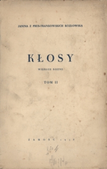 Kłosy : wiersze różne. T. 2