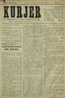 Kurjer / redaktor i wydawca Stanisław Korczak. - R. 3, nr 18 (23 stycznia 1908)