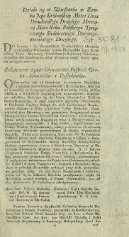 Działo się w Warszawie w Zamku Jego Kr&oacute;lewskiey Mości Dnia Dwudziestego Drugiego Miesiąca Maia Roku Pańskiego Tysiącznego Siedemstenego Dziewięćdziesiatego Drugiego