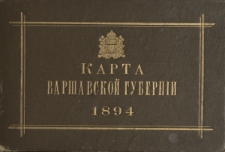 Karta Varšavskoj Gubernii