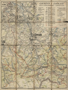 Cieszyn i Zaolzie : mapa samochodowa i turystyczna