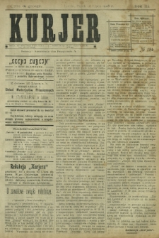 Kurjer / redaktor i wydawca Stanisław Korczak. - R. 3, nr 154 (10 lipca 1908)