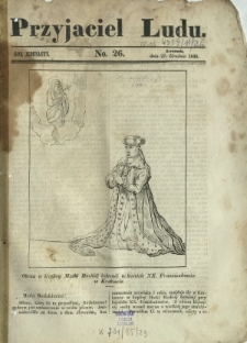 Przyjaciel Ludu : czyli tygodnik potrzebnych i pożytecznych wiadomości. R. 11, No 26 (27 grudnia 1844)