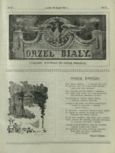 Orzeł Biały : tygodnik, wychodzi na każdą niedzielę. - R. 1, nr 21 (24 maja 1925)