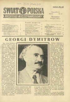 Świat i Polska : przegląd międzynarodowy R. 1, Nr 27 (10 lip. 1949)