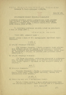 Sprawozdanie Komisji Przemysłowo-Handlowej o rządowym projekcie ustawy o ustanowieniu prawa zabudowy oraz zbywaniu i zamianie niektórych gruntów państwowych (...). Druk Nr 105 [Dodatek do] : Sprawozdanie Stenograficzne z ... Posiedzenia Sejmu Rzeczypospolitej z dnia ... (V Kadencja 1938-1939)