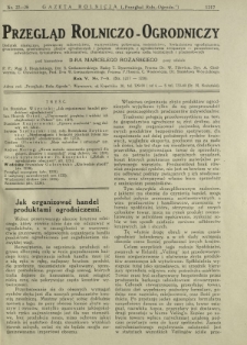 Przegląd Rolniczo-Ogrodniczy: dodatek miesięczny poświęcony sadownictwu, warzywnictwu polowemu, nasiennictwu kwiaciarstwu ogrodniczemu, gruntowemu, przetw&oacute;rstwu płod&oacute;w ogrodniczych i gałęziom ubocznym [...]. R. 5 nr 7-8