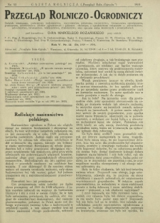 Przegląd Rolniczo-Ogrodniczy: dodatek miesięczny poświęcony sadownictwu, warzywnictwu polowemu, nasiennictwu kwiaciarstwu ogrodniczemu, gruntowemu, przetw&oacute;rstwu płod&oacute;w ogrodniczych i gałęziom ubocznym [...]. R. 5 nr 12