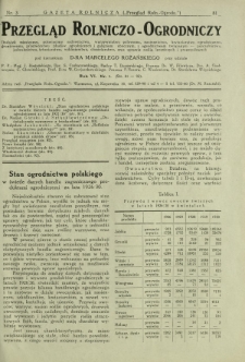 Przegląd Rolniczo-Ogrodniczy: miesięcznik poświęcony sadownictwu, warzywnictwu polowemu, nasiennictwu, kwiaciarstwu ogrodniczemu, gruntowemu, przetw&oacute;rstwu płod&oacute;w ogrodniczych i gałęziom ubocznym [...] . R. 6 nr 1