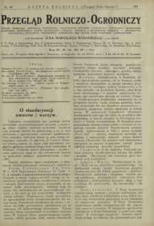 Przegląd Rolniczo-Ogrodniczy: dodatek miesięczny poświęcony sadownictwu, warzywnictwu polowemu, nasiennictwu, kwiaciarstwu ogrodniczemu, gruntowemu, przetw&oacute;rstwu płod&oacute;w ogrodniczych i gałęziom ubocznym [...]. R. 7 nr 10